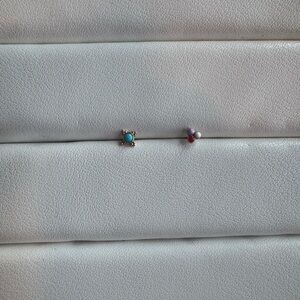 Elegant Turquoise and colorful Stud Earrings